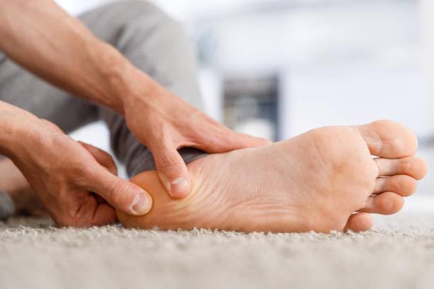 Man with painful foot
